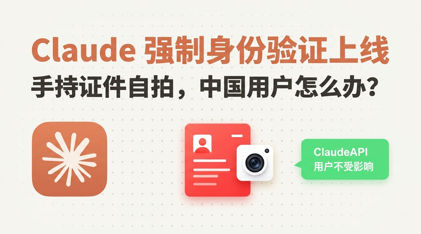 Claude 强制身份验证上线:手持证件自拍,中国用户怎么办?(2026)