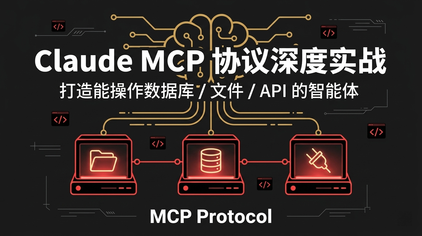 Claude MCP 实战:让 Agent 自主操作数据库 / 文件 / API(附完整代码)