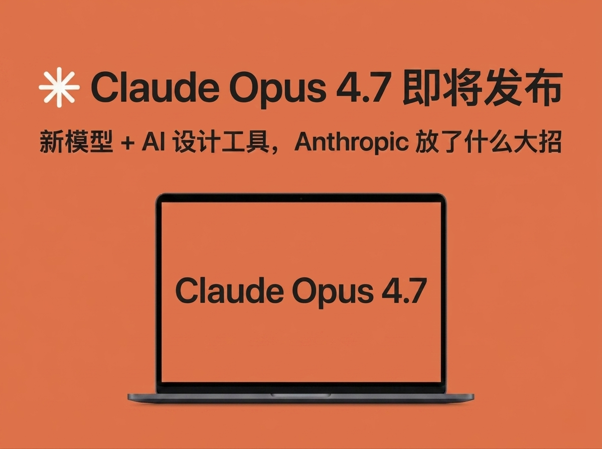 Claude Opus 4.7 即将发布:新模型 + AI 设计工具,Anthropic 放了什么大招