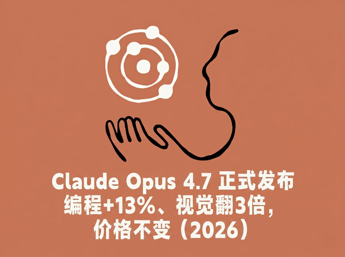 Claude Opus 4.7 正式发布:编程+13%、视觉翻3倍,价格不变(2026)